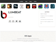 Tablet Screenshot of lumbeat.com
